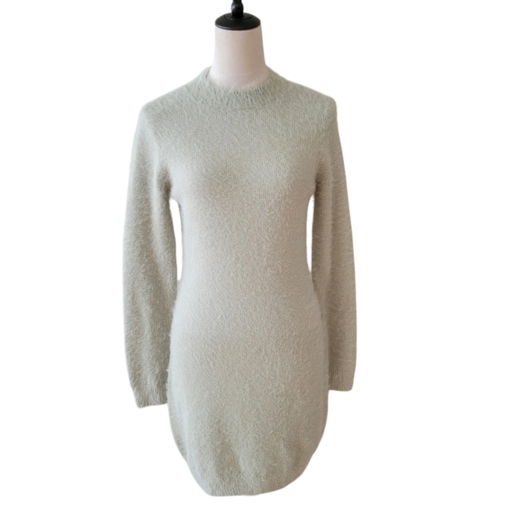 Freshman 1996 Light Green Fuzzy Sweater Mini Dressβ Size Small